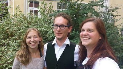 Susanna Tursa MA, Mag. Markus Wiesenhofer und Mag.a (FH) Ilga Keler (v.l.n.r) (nicht im Bild: Mag.(FH) Nina Hutter und DSP Doris Thurner) © caritas Susanna Tursa MA, Mag. Markus Wiesenhofer und Mag.a (FH) Ilga Keler (v.l.n.r) (nicht im Bild: Mag.(FH) Nina Hutter und DSP Doris Thurner) © caritas