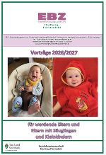 Das Bild zeigt die Titelseite des aktuellen Säuglingsflyers.