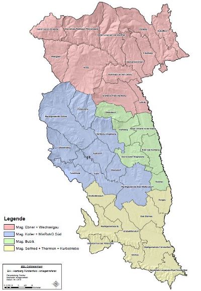 Gebietseinteilung Gewerbe - Wasser - Anlagen