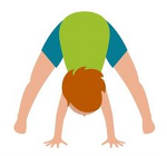 Ein Kind macht eine Yoga-Übung.