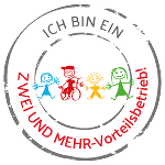 Hier wird das Logo von "Zwei und mehr" gezeigt.