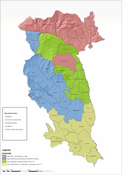 Gebietseinteilung Gewerbe - Wasser - Anlagen