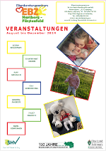 Das Bild zeigt die Titelseite des Halbjahresprogramms August bis Dezember 2024.